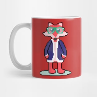 Vibrant Vulpes: Pixel Art Design for Casual Wear Mug